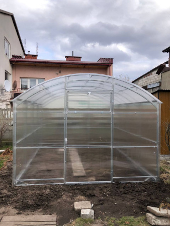 zdjęcie Szklarnia z POLIWĘGLANU Hacjenda podwójne łuki 40x20mm i 20x20mm ze sklepu maleszklarnie.pl